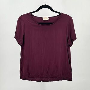Nation LTD Rich Plum Short Sleeve Tee